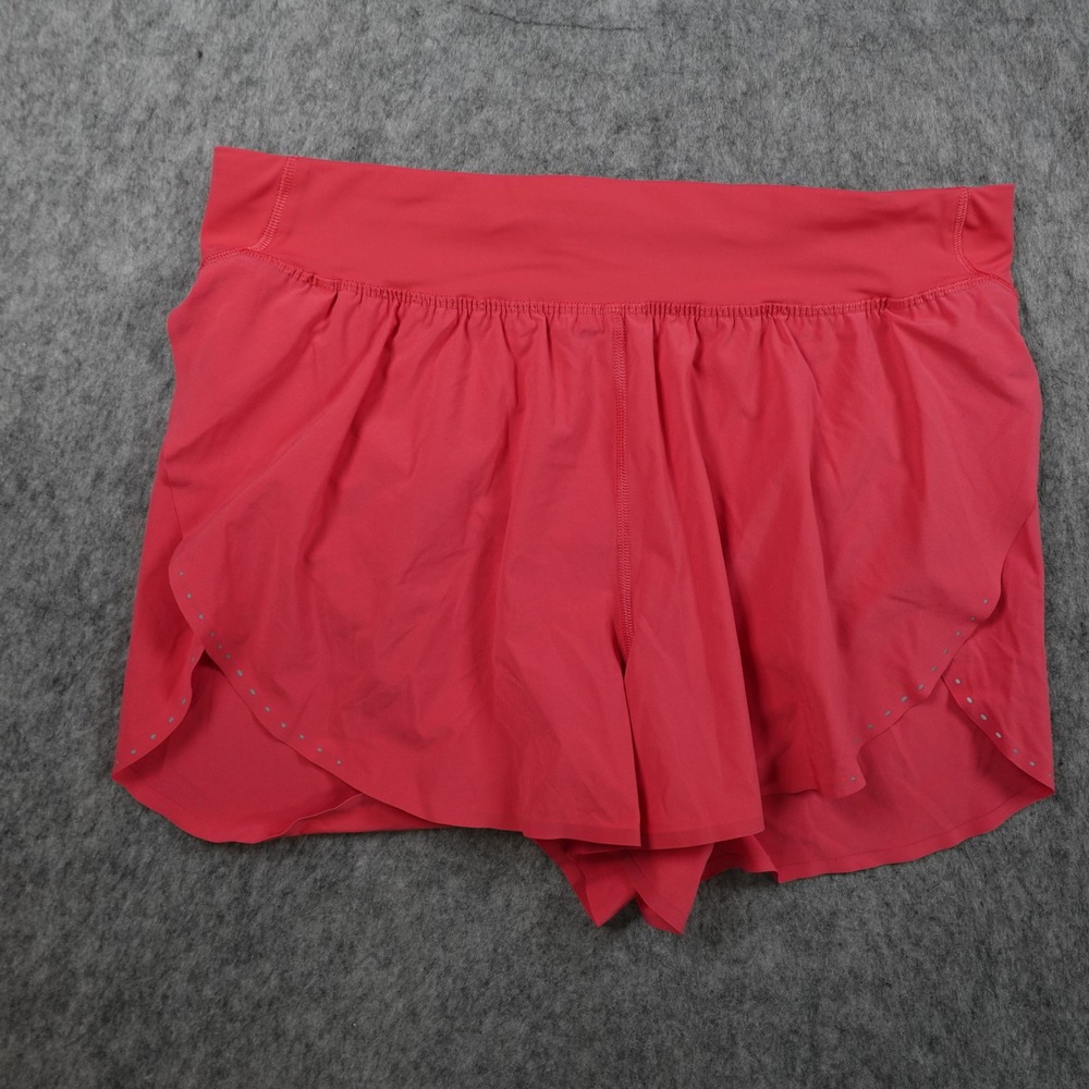 Lululemon Shorts Women 10 Pink Fast Free Reflective High Rise Classic Fit 3"